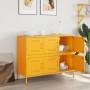 Aparador acero amarillo mostaza 100,5x39x79 cm de , Aparadores - Ref: Foro24-843099, Precio: 175,81 €, Descuento: %