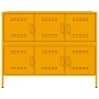 Aparador acero amarillo mostaza 100,5x39x79 cm de , Aparadores - Ref: Foro24-843099, Precio: 175,81 €, Descuento: %
