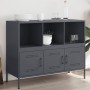 Aparador acero gris antracita 100,5x39x79 cm de , Aparadores - Ref: Foro24-843092, Precio: 153,17 €, Descuento: %
