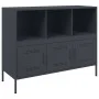 Aparador acero gris antracita 100,5x39x79 cm de , Aparadores - Ref: Foro24-843092, Precio: 151,14 €, Descuento: %