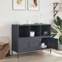 Aparador acero gris antracita 100,5x39x79 cm de , Aparadores - Ref: Foro24-843092, Precio: 153,17 €, Descuento: %