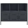 Aparador acero gris antracita 100,5x39x79 cm de , Aparadores - Ref: Foro24-843092, Precio: 151,14 €, Descuento: %
