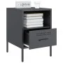 Mesitas de noche 2 unidades acero gris antracita 36x39x50,5 cm by , Nightstands - Ref: Foro24-843059, Price: 110,29 €, Discou...