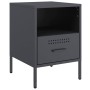 Mesitas de noche 2 unidades acero gris antracita 36x39x50,5 cm de , Mesitas de noche - Ref: Foro24-843059, Precio: 111,56 €, ...