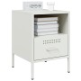 Mesitas de noche 2 unidades acero blanco 36x39x50,5 cm de , Mesitas de noche - Ref: Foro24-843065, Precio: 111,15 €, Descuent...