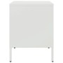 Mesitas de noche 2 unidades acero blanco 36x39x50,5 cm de , Mesitas de noche - Ref: Foro24-843065, Precio: 111,15 €, Descuent...