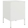 Mesitas de noche 2 unidades acero blanco 36x39x50,5 cm de , Mesitas de noche - Ref: Foro24-843065, Precio: 111,15 €, Descuent...