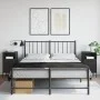 Mesitas de noche 2 unidades acero negro 36x39x68 cm de , Mesitas de noche - Ref: Foro24-843067, Precio: 107,36 €, Descuento: %