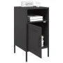 Mesitas de noche 2 unidades acero negro 36x39x68 cm de , Mesitas de noche - Ref: Foro24-843067, Precio: 107,36 €, Descuento: %