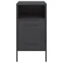 Mesitas de noche 2 unidades acero negro 36x39x68 cm de , Mesitas de noche - Ref: Foro24-843067, Precio: 107,36 €, Descuento: %