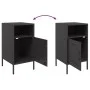 Mesitas de noche 2 unidades acero negro 36x39x68 cm de , Mesitas de noche - Ref: Foro24-843067, Precio: 107,36 €, Descuento: %