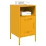 Mesitas de noche 2 unidades acero amarillo mostaza 36x39x68 cm de , Mesitas de noche - Ref: Foro24-843073, Precio: 114,10 €, ...