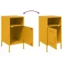 Mesitas de noche 2 unidades acero amarillo mostaza 36x39x68 cm de , Mesitas de noche - Ref: Foro24-843073, Precio: 114,10 €, ...