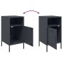 Mesitas de noche 2 unidades acero gris antracita 36x39x68 cm de , Mesitas de noche - Ref: Foro24-843071, Precio: 115,34 €, De...