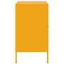 Mesita de noche acero amarillo mostaza 36x39x68 cm de , Mesitas de noche - Ref: Foro24-843084, Precio: 92,65 €, Descuento: %