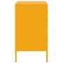 Mesita de noche acero amarillo mostaza 36x39x68 cm de , Mesitas de noche - Ref: Foro24-843084, Precio: 91,60 €, Descuento: %
