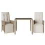 Mesita y sillas jardín 3 pzas y cojines ratán sintético beige de , Conjuntos de jardín - Ref: Foro24-3276937, Precio: 371,76 ...