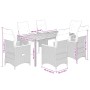 Set de mesa y sillas de jardín 7 pzas y cojines ratán PE negro de , Conjuntos de jardín - Ref: Foro24-3276963, Precio: 881,81...