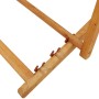 Silla de playa plegable madera maciza de eucalipto y tela negra de vidaXL, Sillas de jardín - Ref: Foro24-310313, Precio: 70,...