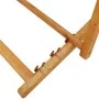 Silla de playa plegable madera maciza de eucalipto y tela negra de vidaXL, Sillas de jardín - Ref: Foro24-310313, Precio: 69,...