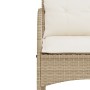 Silla mecedora de jardín con cojines ratán sintético beige de , Sillas de jardín - Ref: Foro24-369022, Precio: 91,20 €, Descu...