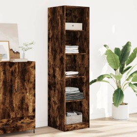 Armario de madera de ingeniería roble ahumado 50x50x200 cm de , Armarios roperos - Ref: Foro24-3307715, Precio: 128,33 €, Des...