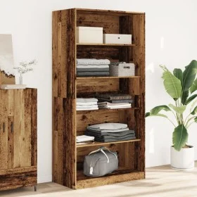 Armario de madera ingeniería envejecida 100x50x200 cm de , Armarios roperos - Ref: Foro24-3307736, Precio: 190,65 €, Descuent...
