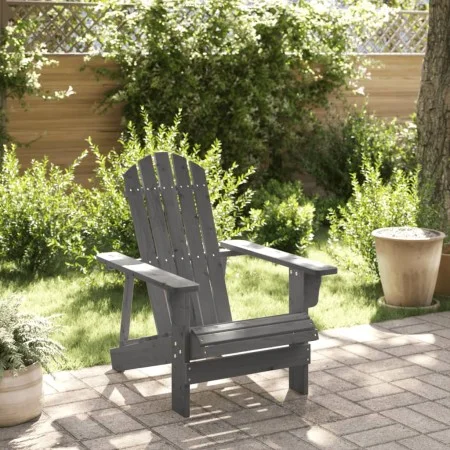 Silla Adirondack madera maciza de abeto gris 69x85x90,5 cm de , Sillas de jardín - Ref: Foro24-4007244, Precio: 87,30 €, Desc...