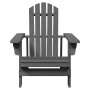 Silla Adirondack madera maciza de abeto gris 69x85x90,5 cm de , Sillas de jardín - Ref: Foro24-4007244, Precio: 102,72 €, Des...