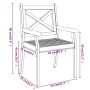 Sillas de comedor de jardín 2 uds madera maciza de acacia de vidaXL, Sillas de jardín - Ref: Foro24-310305, Precio: 142,08 €,...