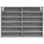 Vitrina de madera de ingeniería gris Sonoma 80x8,5x58 cm de , Estantes y estanterías - Ref: Foro24-847959, Precio: 44,38 €, D...