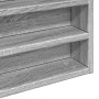 Vitrina de madera de ingeniería gris Sonoma 80x8,5x58 cm de , Estantes y estanterías - Ref: Foro24-847959, Precio: 44,38 €, D...