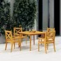 Mesa de jardín madera maciza de acacia 110x110x75 cm de vidaXL, Mesas de jardín - Ref: Foro24-310302, Precio: 145,15 €, Descu...