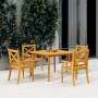 Mesa de jardín madera maciza de acacia 110x110x75 cm de vidaXL, Mesas de jardín - Ref: Foro24-310302, Precio: 145,82 €, Descu...