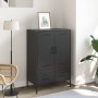 Aparador acero negro 68x39x101,5 cm de , Aparadores - Ref: Foro24-843108, Precio: 169,22 €, Descuento: %