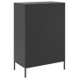 Aparador acero negro 68x39x101,5 cm de , Aparadores - Ref: Foro24-843108, Precio: 169,22 €, Descuento: %