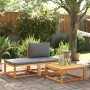 Mesa de jardín madera maciza de acacia 65x65x29 cm de , Sofás de exterior - Ref: Foro24-4008157, Precio: 70,34 €, Descuento: %