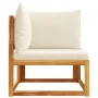 Sofá de jardín de esquina con cojines madera maciza de acacia by , Outdoor sofas - Ref: Foro24-4008176, Price: 137,86 €, Disc...