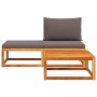 Set de sofás de jardín con cojines 3 pzas madera maciza acacia de , Sofás de exterior - Ref: Foro24-4008174, Precio: 227,88 €...