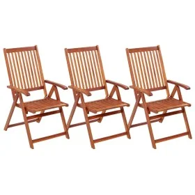 Sillas plegables de jardín 3 unidades madera de acacia maciza de vidaXL, Sillas de jardín - Ref: Foro24-310293, Precio: 194,3...