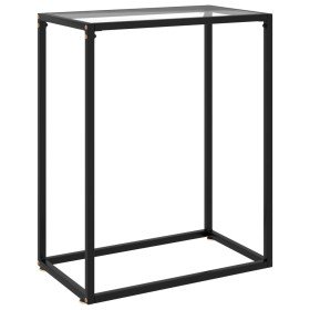Mesa consola vidrio templado transparente 60x35x75 cm en Mesas auxiliares | Comprar online en Foru.es