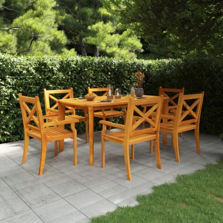 Mesa de jardín madera maciza de acacia 160x90x75 cm de vidaXL, Mesas de jardín - Ref: Foro24-310303, Precio: 204,55 €, Descue...