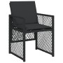 Set de muebles jardín 5 pzas con cojines ratán sintético negro de , Conjuntos de jardín - Ref: Foro24-3210715, Precio: 256,06...