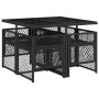 Set de muebles jardín 5 pzas con cojines ratán sintético negro de , Conjuntos de jardín - Ref: Foro24-3210715, Precio: 256,06...