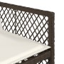Set comedor para jardín 9 pzas y cojines ratán sintético marrón de , Conjuntos de jardín - Ref: Foro24-3210741, Precio: 535,8...