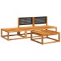Set sofás de jardín con cojines 4 pzas madera maciza de acacia de , Conjuntos de jardín - Ref: Foro24-3278889, Precio: 310,03...