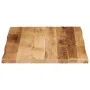 Tablero de mesa borde natural madera maciza mango 90x60x2,5 cm by , Table tops - Ref: Foro24-370669, Price: 64,81 €, Discount: %