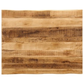 Tablero de mesa borde natural madera maciza mango 100x80x2,5 cm de , Tableros para mesas - Ref: Foro24-370676, Precio: 103,91...