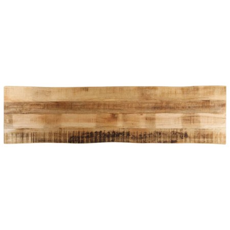 Tablero de mesa borde natural madera maciza mango 160x40x3,8 cm de , Tableros para mesas - Ref: Foro24-370688, Precio: 119,39...