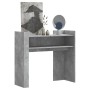 Mesa consola de madera de ingeniería gris hormigón 100x35x90 cm de , Mesas auxiliares - Ref: Foro24-848468, Precio: 64,67 €, ...